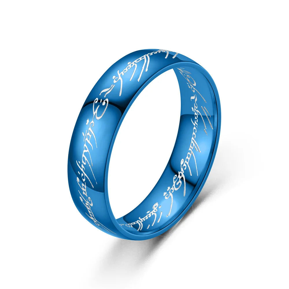 Anillo del Señor de Los Anillos Stainless Steel