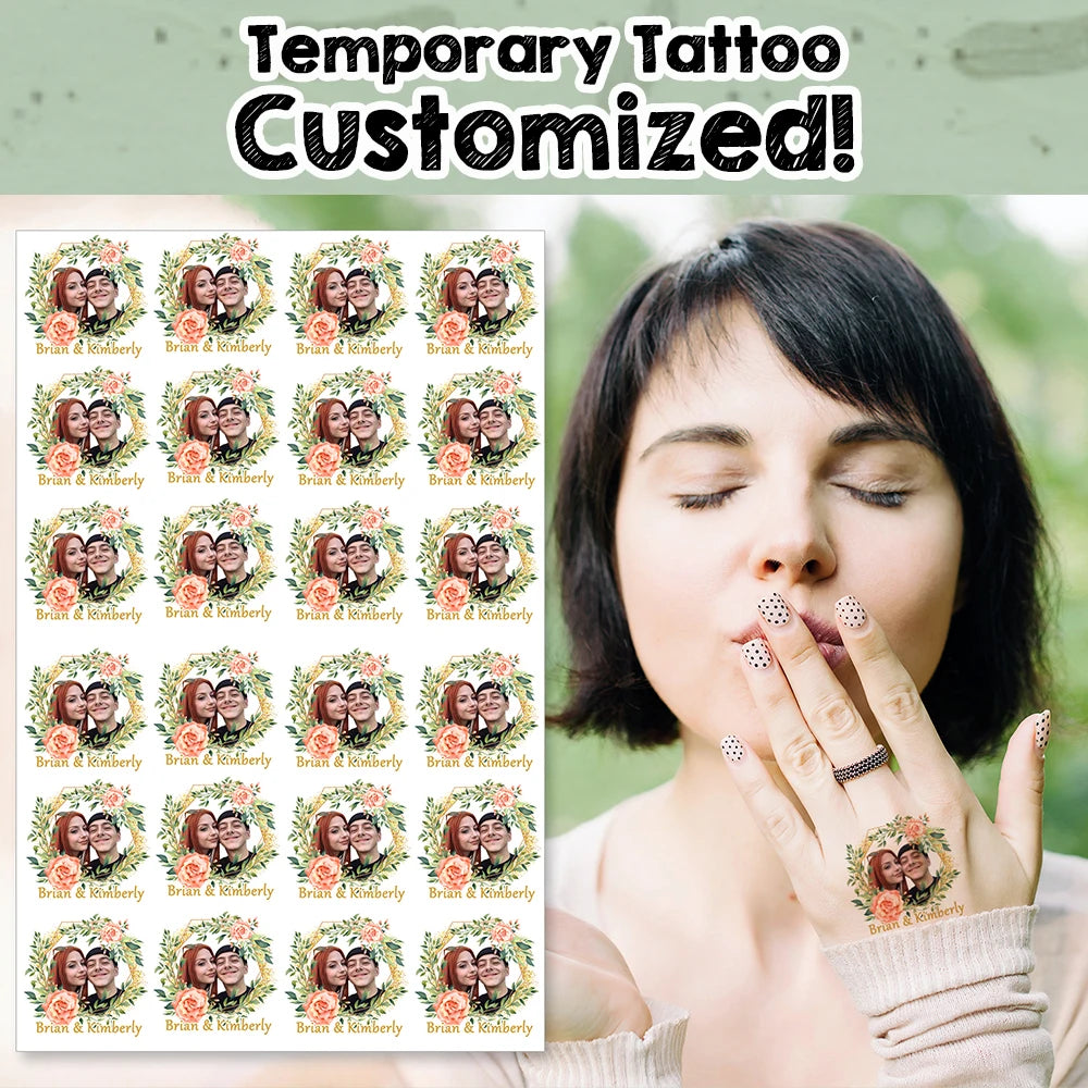 Tatuaje Temporal A prueba de agua personalizado. Lleva a tu querid@ contigo ⭐