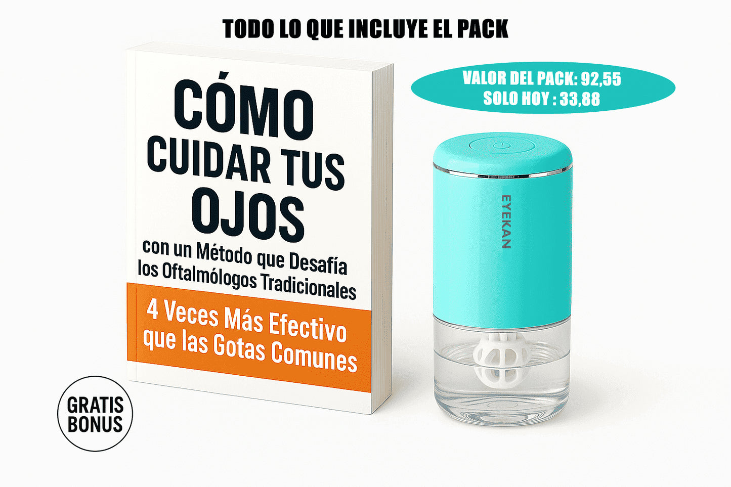 Eyekan Limpiador De Lentillas De Alta Frecuencia