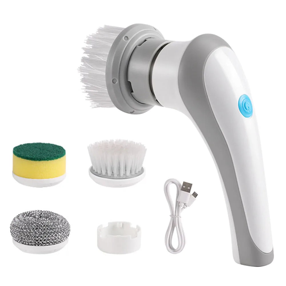 Multi-functional Electric Cleaning Brush for Kitchen and Bathroom, Effortless Deep Cleaning