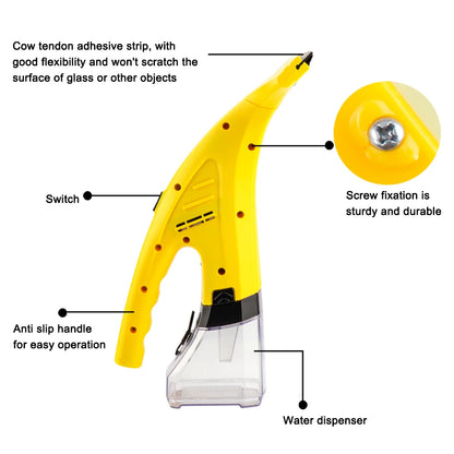 Cordless Rechargeable Automatic Window Vacuum Squeegee,sparkling windows with ease