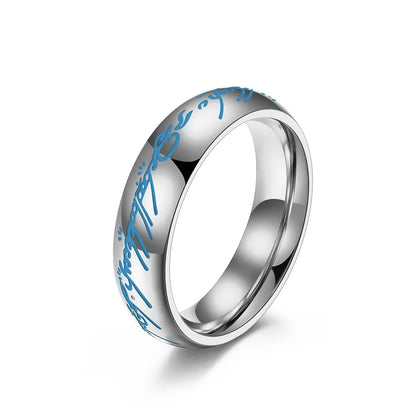 Anillo del Señor de Los Anillos Stainless Steel
