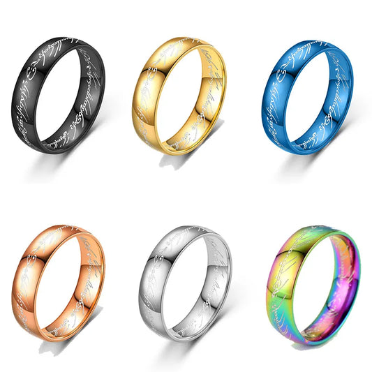 Anillo del Señor de Los Anillos Stainless Steel
