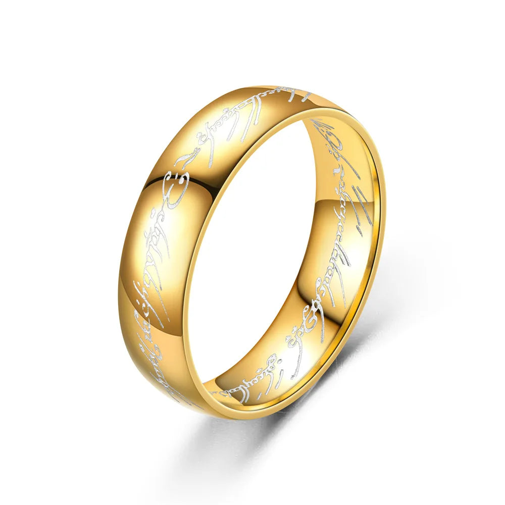 Anillo del Señor de Los Anillos Stainless Steel